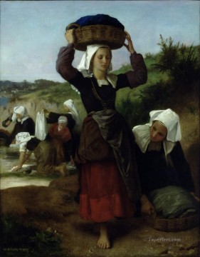 フエナンの洗濯婦たち 1869 写実主義 ウィリアム・アドルフ・ブーグロー Oil Paintings